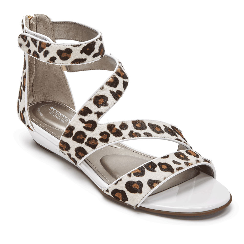 Rockport Sandals For Womens Leopard - Total Motion Zandra Strappy - OK3547891